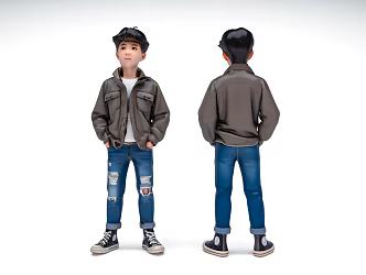 Boys Youth Blind Box Figures Asian Boys Cartoon Characters Game Characters Anime Characters 3d model