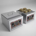 Stainless Steel Commercial Kitchen Equipment With Heating Containers And Control Knobs For Food Service