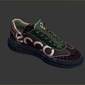 ECCO Black Casual Sneakers With White Logo And Brown Sole Design