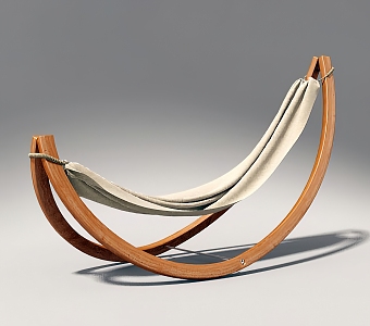 Woorock rocking chair hammock 3d model