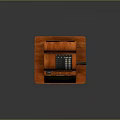 Vintage Wooden Cash Register With Digital Display Mechanical Keys And Classic Design
