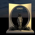Popular Photo Check in Spot With Circular Design Logo And Flower Decorations
