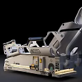 Medical Equipment Adjustable Hospital Bed With Metal Frame And Control Panel