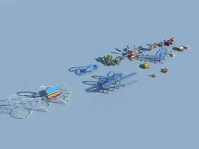 Modern Amusement Facilities 3d model Modern Amusement Facilities 3d model