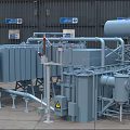 Neutral-High Voltage Transformer Main Transformer 3d model