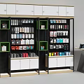 Modern Retail Display Shelves With Multi Tiered Racks And Organized Products