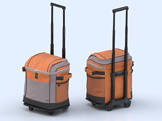 Incubated Box Insulated Bag Ice Bag Express Box Trolley Box Luggage Box Trolley Bag 3d model