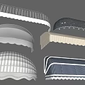 Stylish Awnings With Various Designs Striped Patterns And Scalloped Edges
