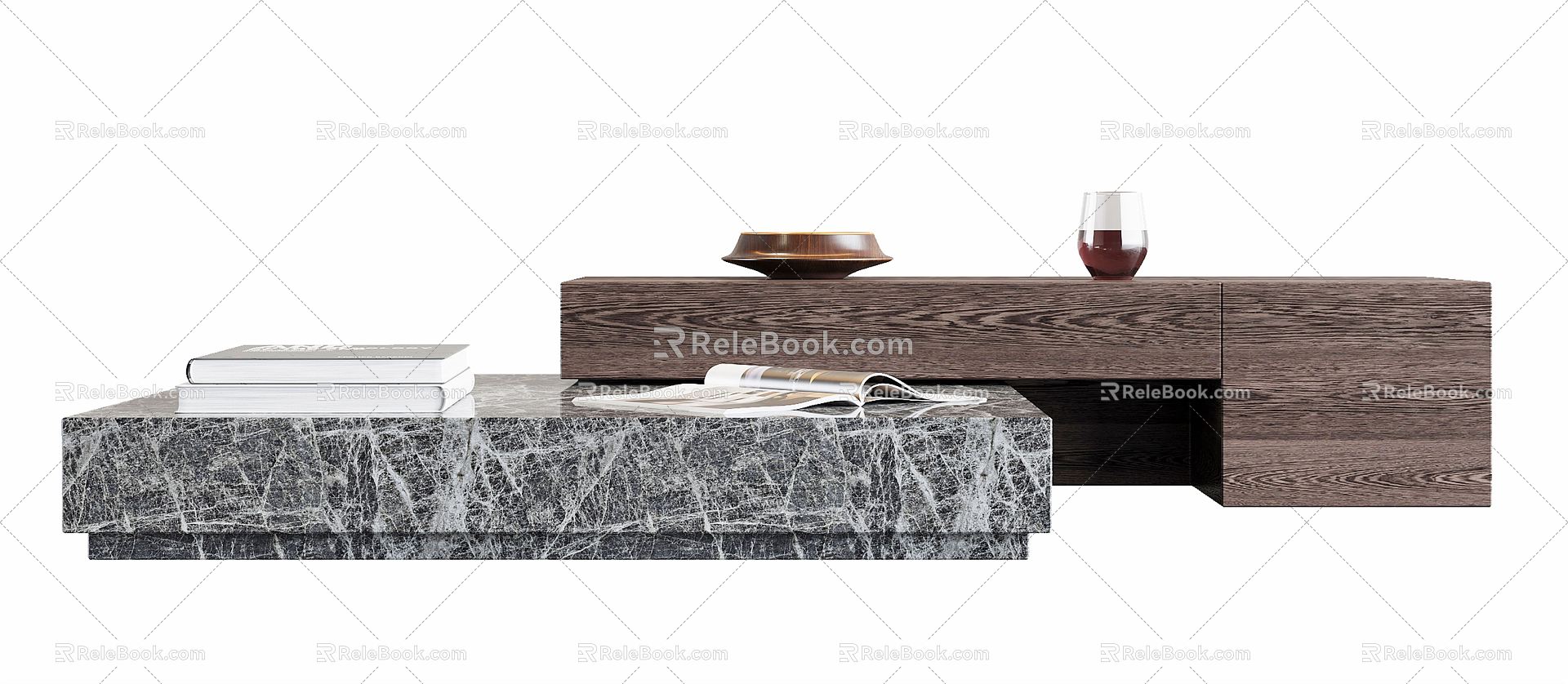 Modern coffee table 3d model