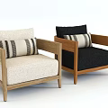 Sofa Chair Fabric Armchair Single Sofa Leather Sofa Casual Sofa Lazy Sofa Single Sofa Combination Sofa Combination Sofa Chair 3d model