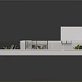 Modern Hotel Room Interior With Open Layout Balcony Sofa Coffee Table Stairs And Plants