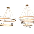 Modern Pendant Lights With Contemporary Circular Rings And Multi layer Design Structure 3d model