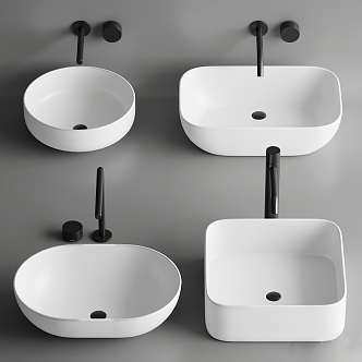 Modern wash basin 3d model