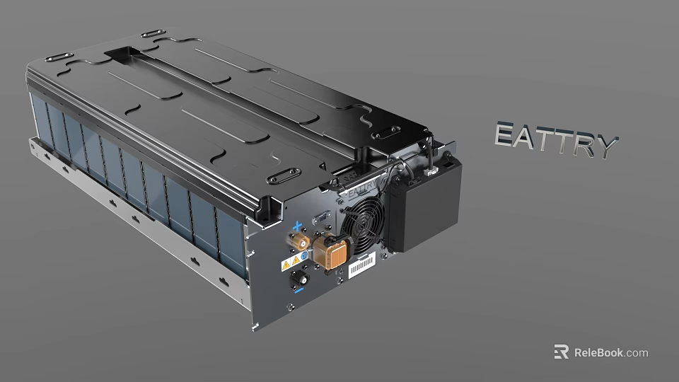 High Performance EATTR Industrial Battery Module For Energy Storage Systems 3d model 
