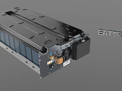 High Performance EATTR Industrial Battery Module For Energy Storage Systems 3d model