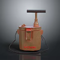 Vintage Spoker Computer Gadget With Copper Finish Top Handle And Functional Design