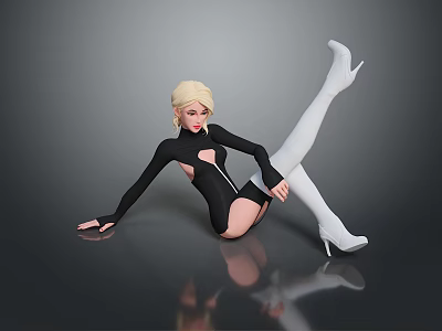 Woman Female Beauty Female Youth Girl Female Character Girl Realistic Woman 3d model