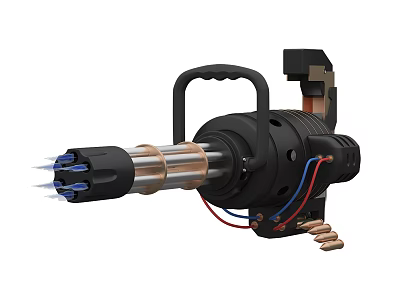 Gatling toy gun 3d model