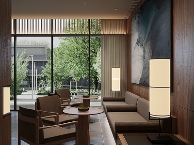 Modern Lounge Reception Room model