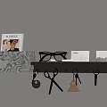 Modern Wall Decor Shelf With Hooks Keys Scissors Cards And Book Organizer