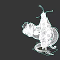 Mysterious Game Character In Black Attire With Purple Energy And Flowing Design