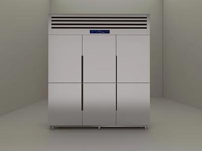 Stainless Steel Refrigerator Freezer With Multiple Doors For Modern Kitchen Use 3d model