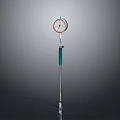 Precision Dial Indicator Measuring Tool With Green Handle And Metal Rod Shaft Design