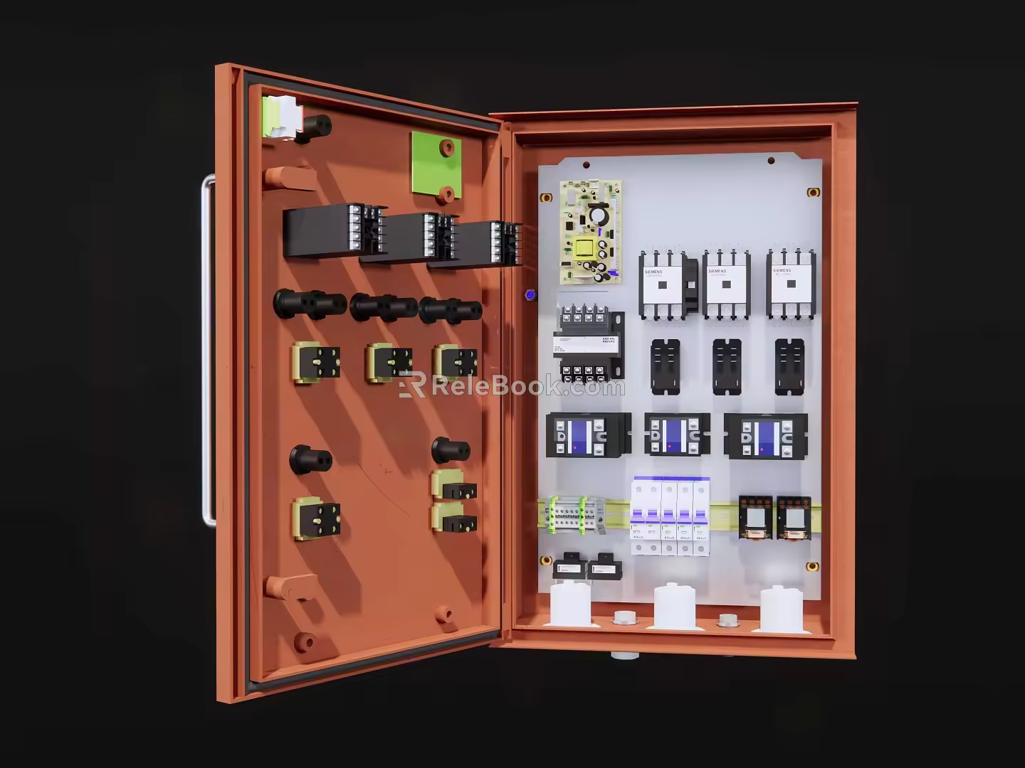 Air startup of distribution box relay 3d model