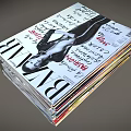 Stack of BAZAAR Magazines with Fashion Beauty Style Trends on Model Cover