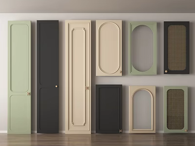 Variety Of Wardrobe Door Styles And Designs 3d model