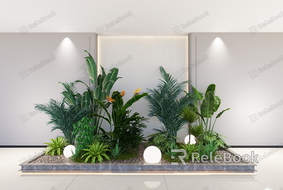 Modern Plants Indoor Plant Landscape model