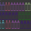 Assorted Bottled Beverages Including Fruit Juices And Tea With Colorful Labels And Various Flavors