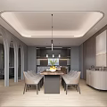 Modern Living Dining Room Interior Design With Beige Sofa Arched Doorways And Wooden Walls