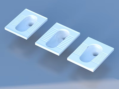 toilet squatting toilet bathroom toilet 3d model