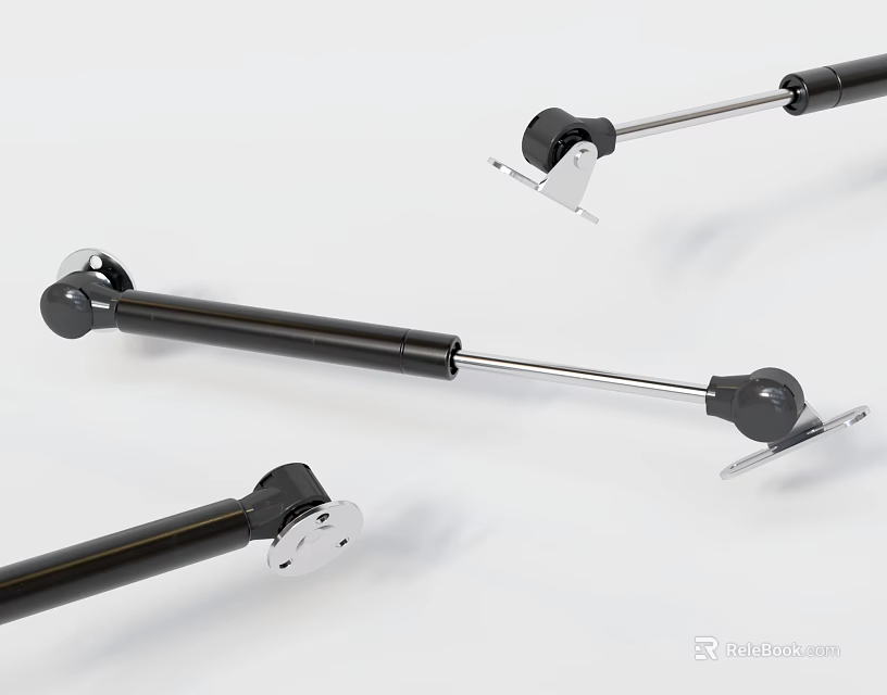 Industrial Equipment Gas Springs for Heavy Duty Mechanical Support Systems 3d model 