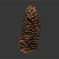 Natural Brown Pine Cone Decorative Home Decor Item With Conical Shape For Interior Decoration