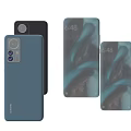 Modern Smartphones With Multiple Rear Cameras And Blue Black Color Options