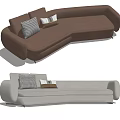 Modern Multiplayer Sofa 3d model
