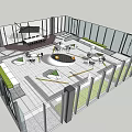 Modern Garden Landscape Design With Tile Flooring Seating Areas And Central Tree