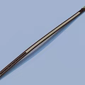 Brown Leather Strap With White Stripes And Metal Ends For Daily Household Use