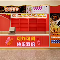Red Hot Pot Restaurant with Spicy Skewers and Neon Sign Storefront
