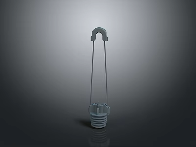 Clear Plastic Daily Necessity With Hanging Hook And Base For Home Use 3d model