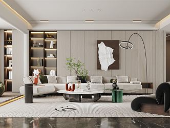 modern living room 3d model