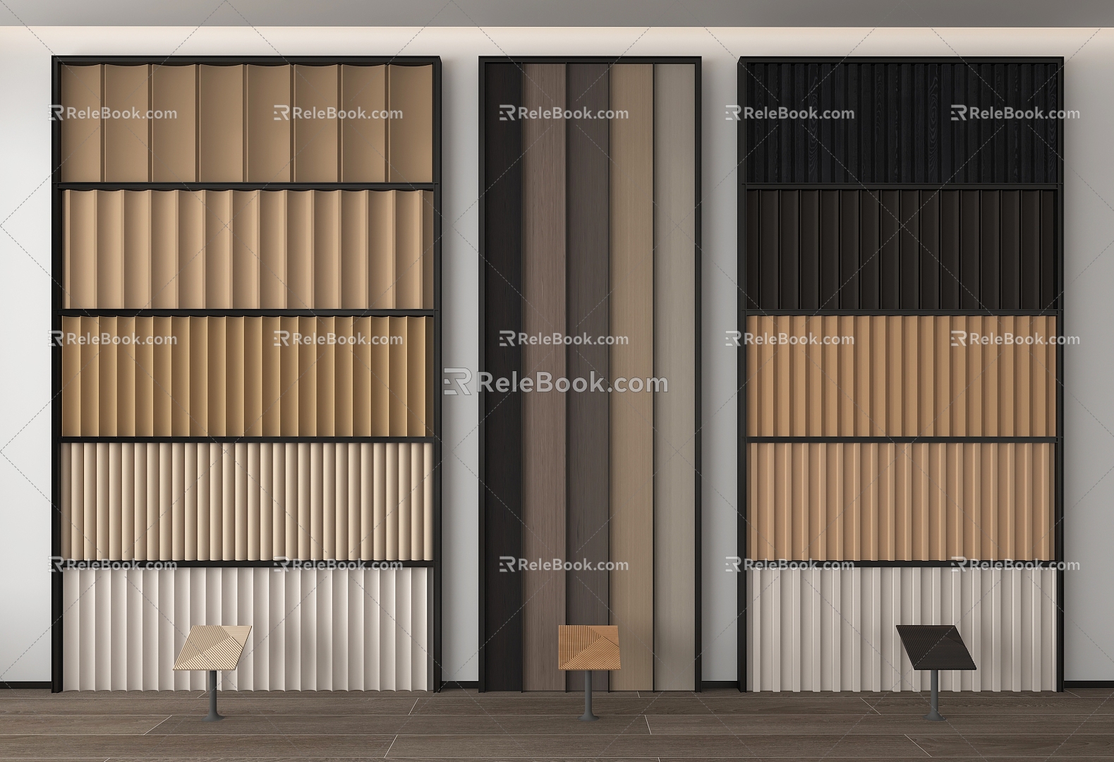 Modern wall panel 3d model