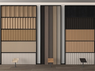 Modern wall panel 3d model