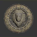 Medieval Shield Ancient Shield Defensive Weapon Ancient Shield Iron Shield Protective Shield Wooden Shield 3d model