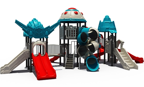 Outdoor Amusement Equipment Outdoor Large Toy Slide Plastic Toy Kindergarten Toy 3d model