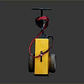 Yellow Wheeled PAS 2400 Equipment With Black Handle And Red Cables