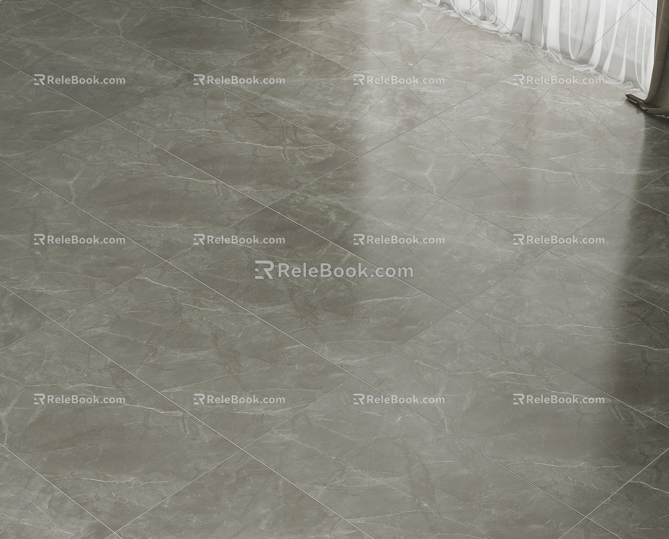 Light Luxury Floor Tile Bright Tile Grey Floor Tile Marble Floor Tile Warm Grey Floor Tile 3d model