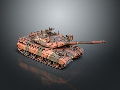 Modern Light Tank Light Armored Tank 3d model